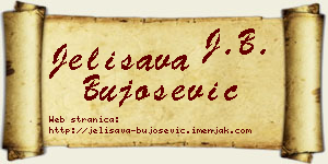 Jelisava Bujošević vizit kartica